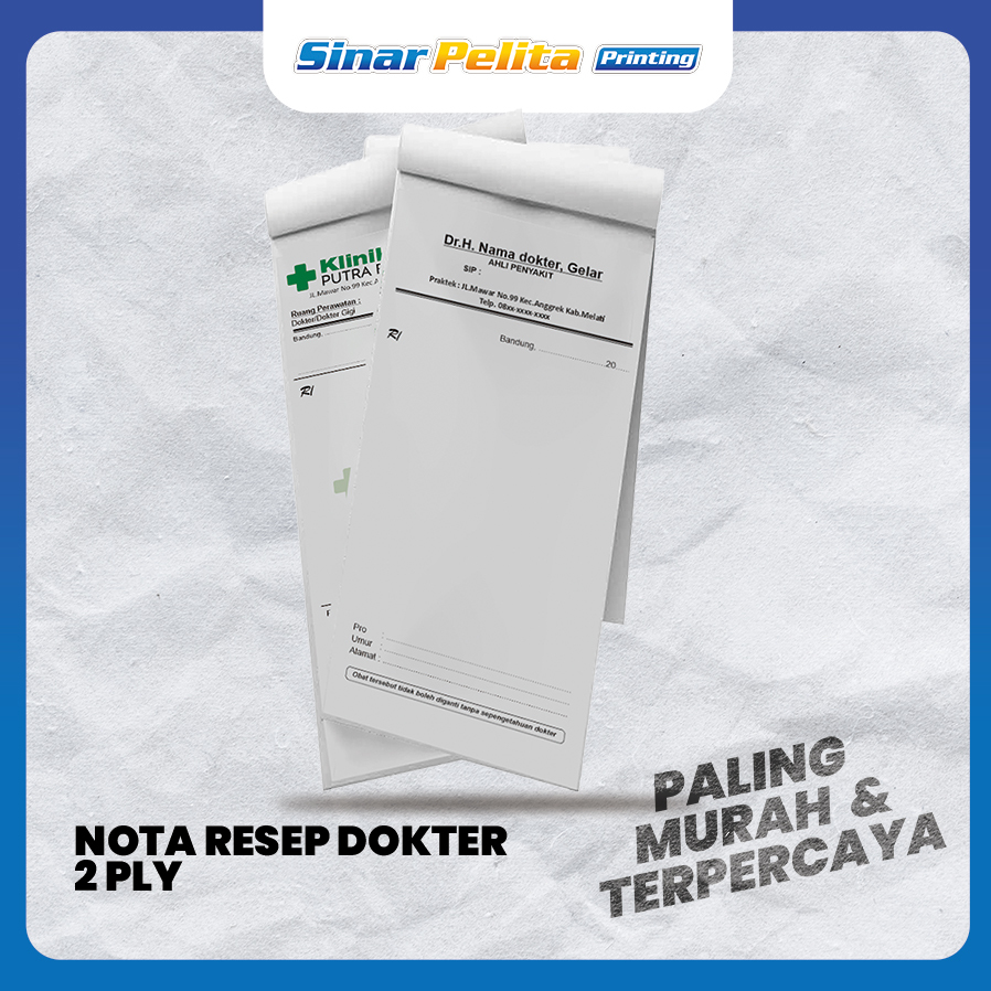 

GRATIS DESAIN Nota Resep Dokter 1/3 2PLY