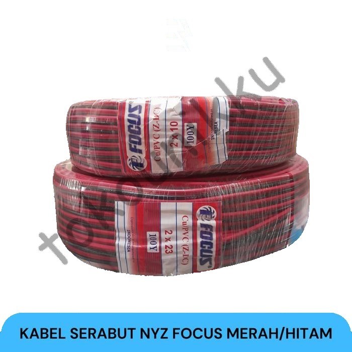 ABEL SERABUT NYZ FOCUS 2 X 10  2 X 23 MERAHHITAM - 2 x 10