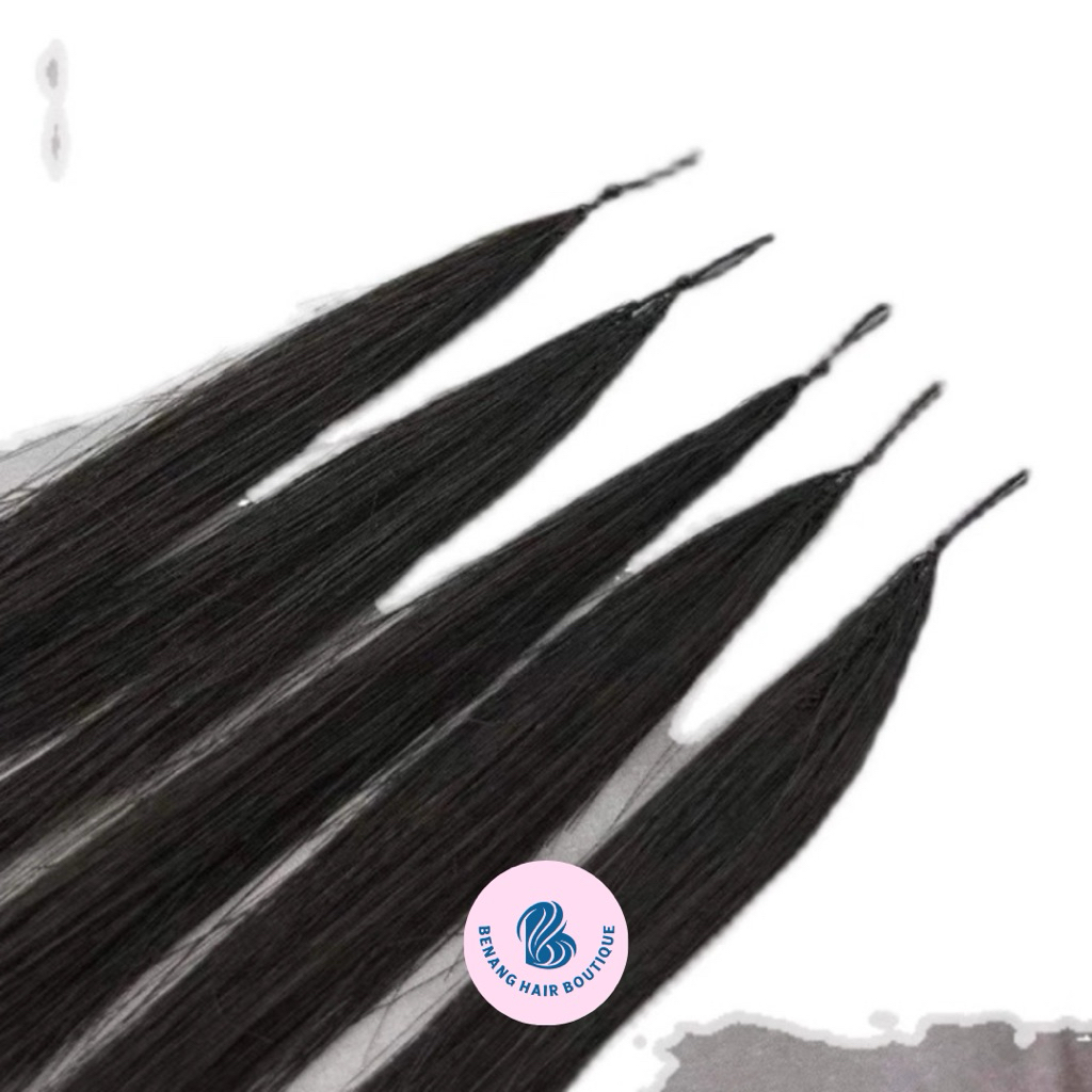 Rambut Sambung Benang Keratin Gen2 - Rambut Asli Manusia