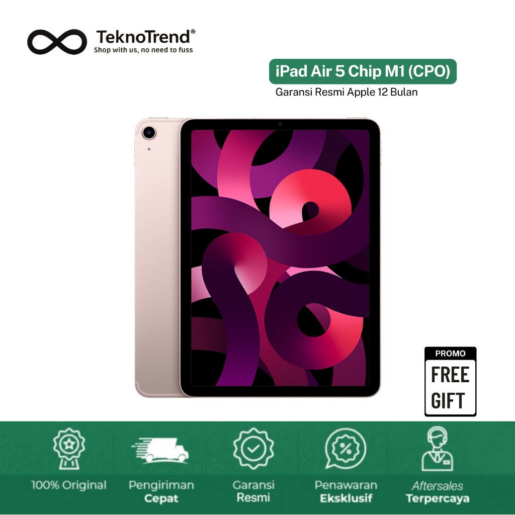 [ Exclusive Live ] iPad Air 5 2022 Chip M1 WiFi Only CPO