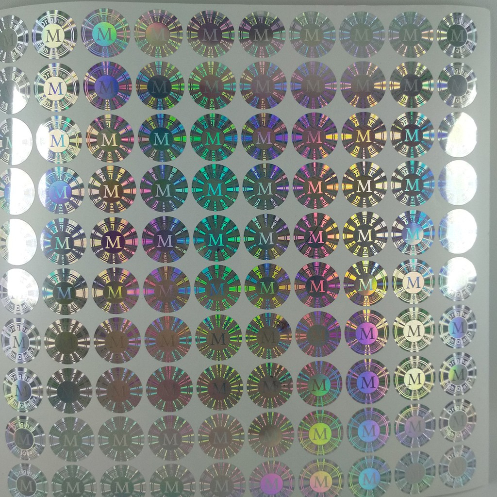 

Stiker Hologram Original M silver