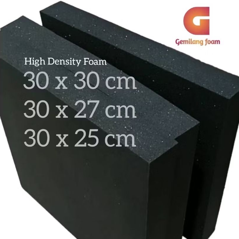 FOAM BUSA SPONS PADAT HIGH DENSITY PREMIUM LEMBARAN UNTUK TAMBAHAN JOK 30x30cm