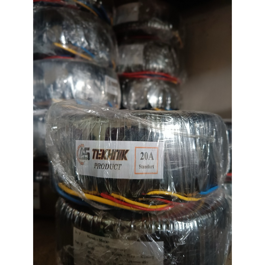 TRAFO TOROID DONAT 20a ct45-32 (spek 2u) murni tembaga