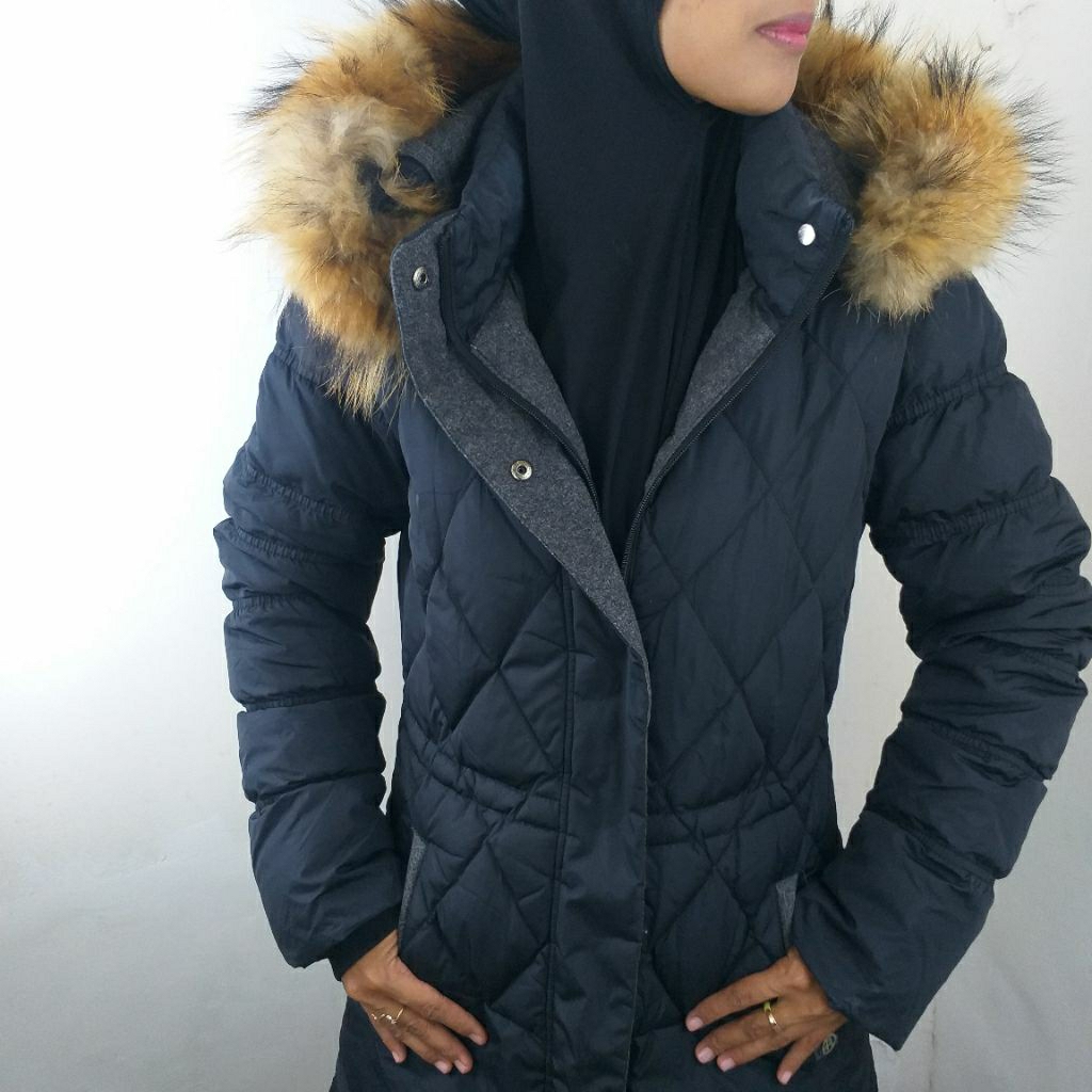 RENOMA - Parka Winter Bulu Angsa Hoodie Bulu Asli