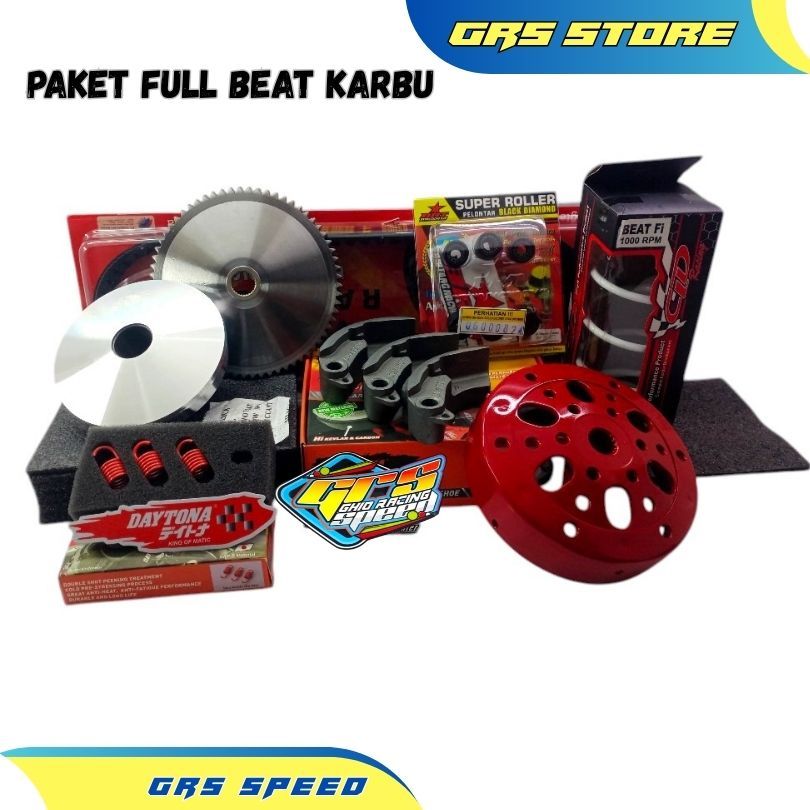 Paket Kirian CVT FULL Beat Karbu Scoopy Karbu Spacy karbu Upgrade CVT super Speck Komplit GRS
