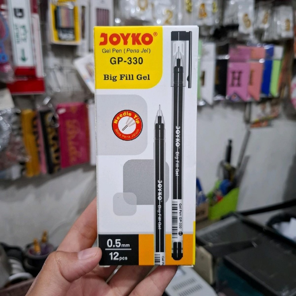 

1 pack dan 6 Pcs bulpen gel pen Joyko GP-330 0.5MM Big fill gel (12pcs)