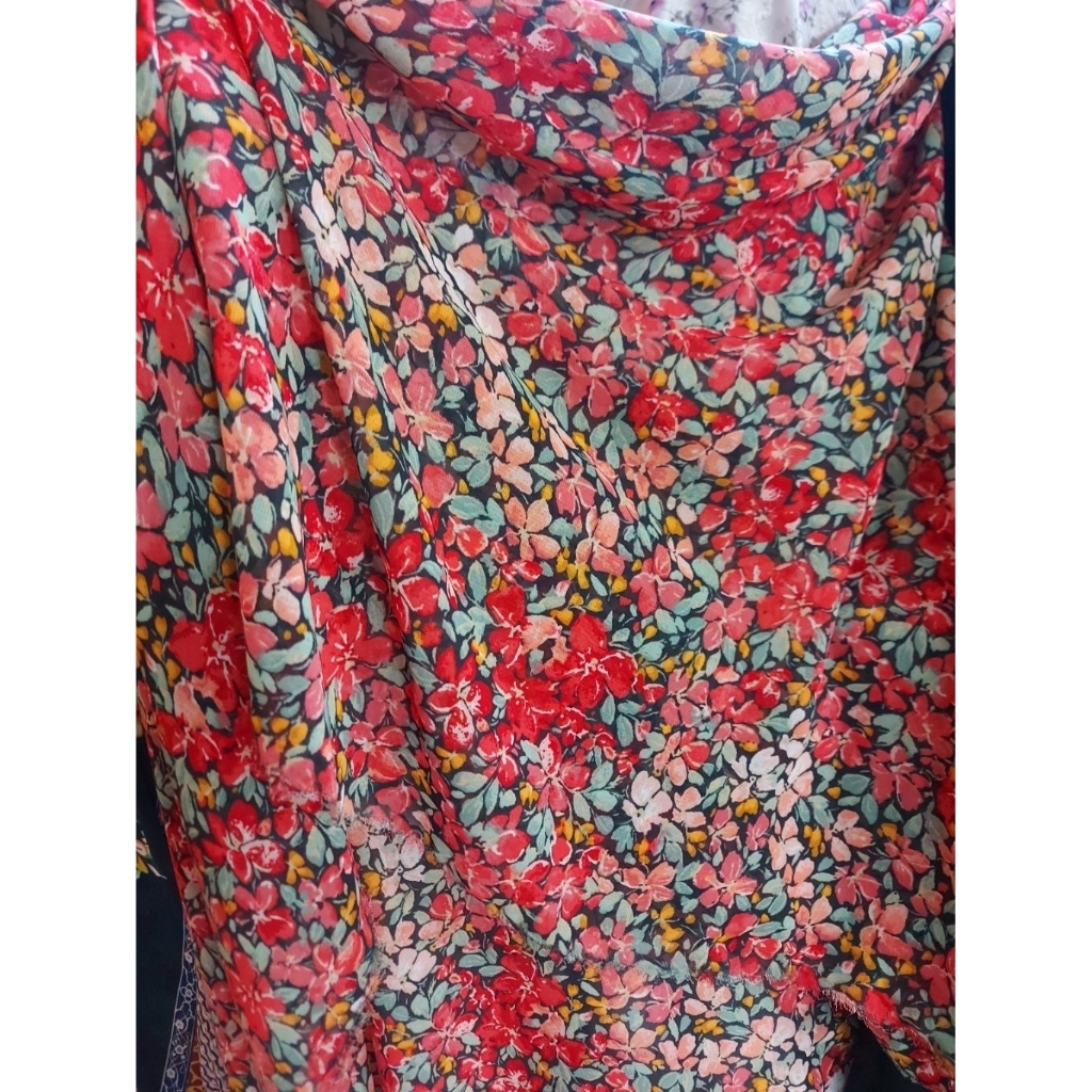 kain sifon ceruti premium  - kain sifon ceruti butik  - kain sifon ceruti sutra - sifon motif elegan