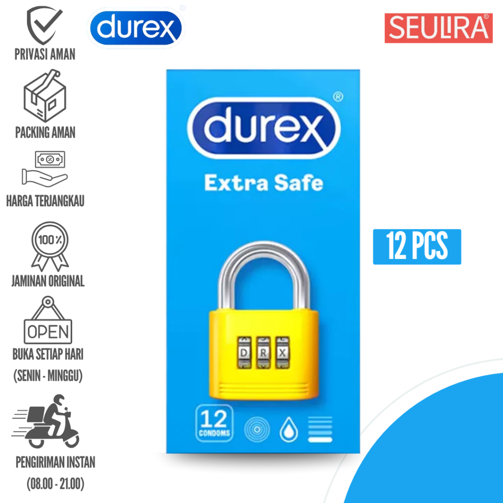 Durex Kondom Extra Safe – 12 Pcs