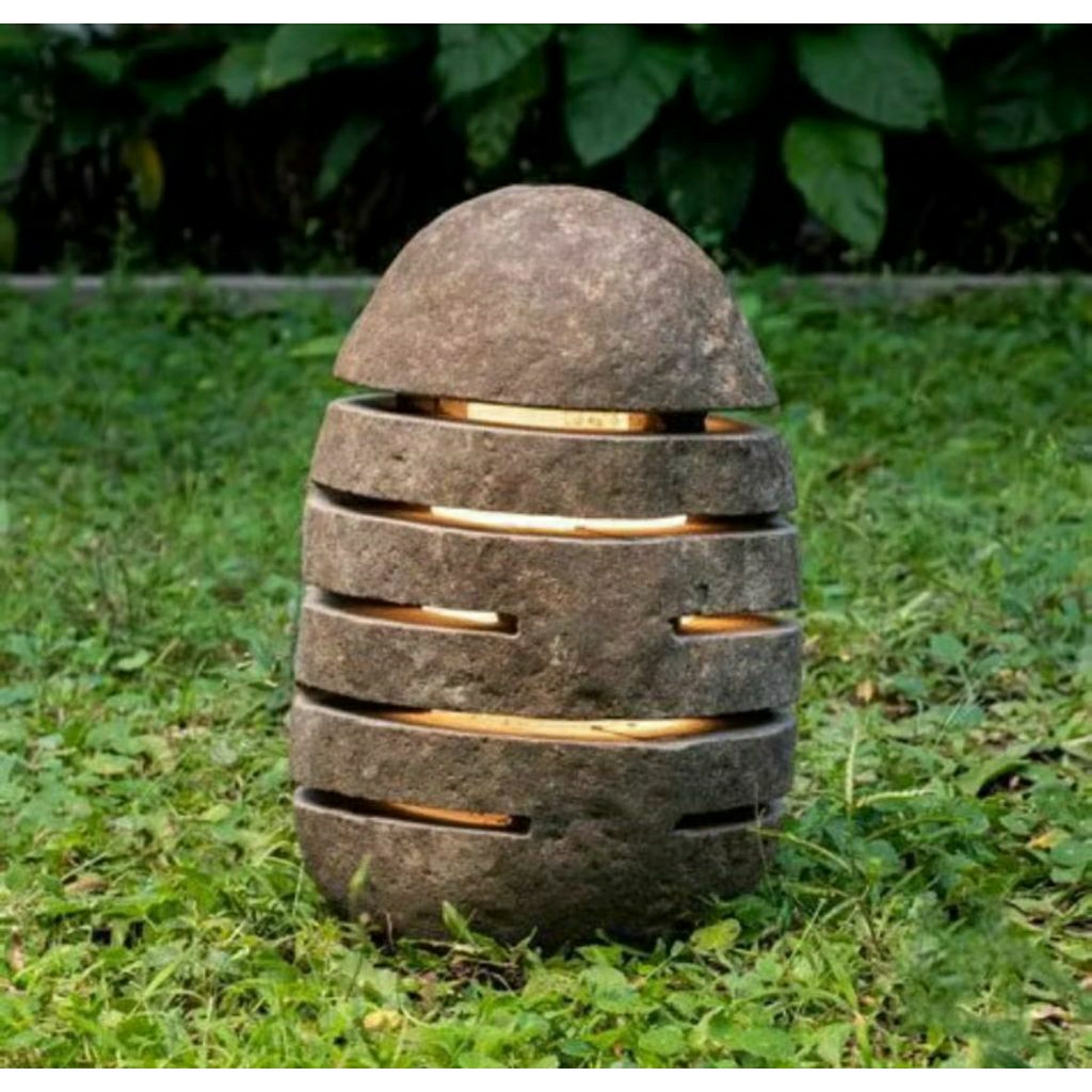 Kap lampu taman/lampu hias taman batu alam