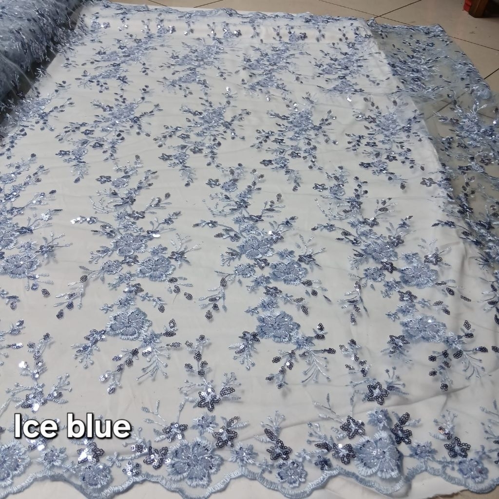 kain tile payet jepang premium /kain tile payet mewah ful Payet