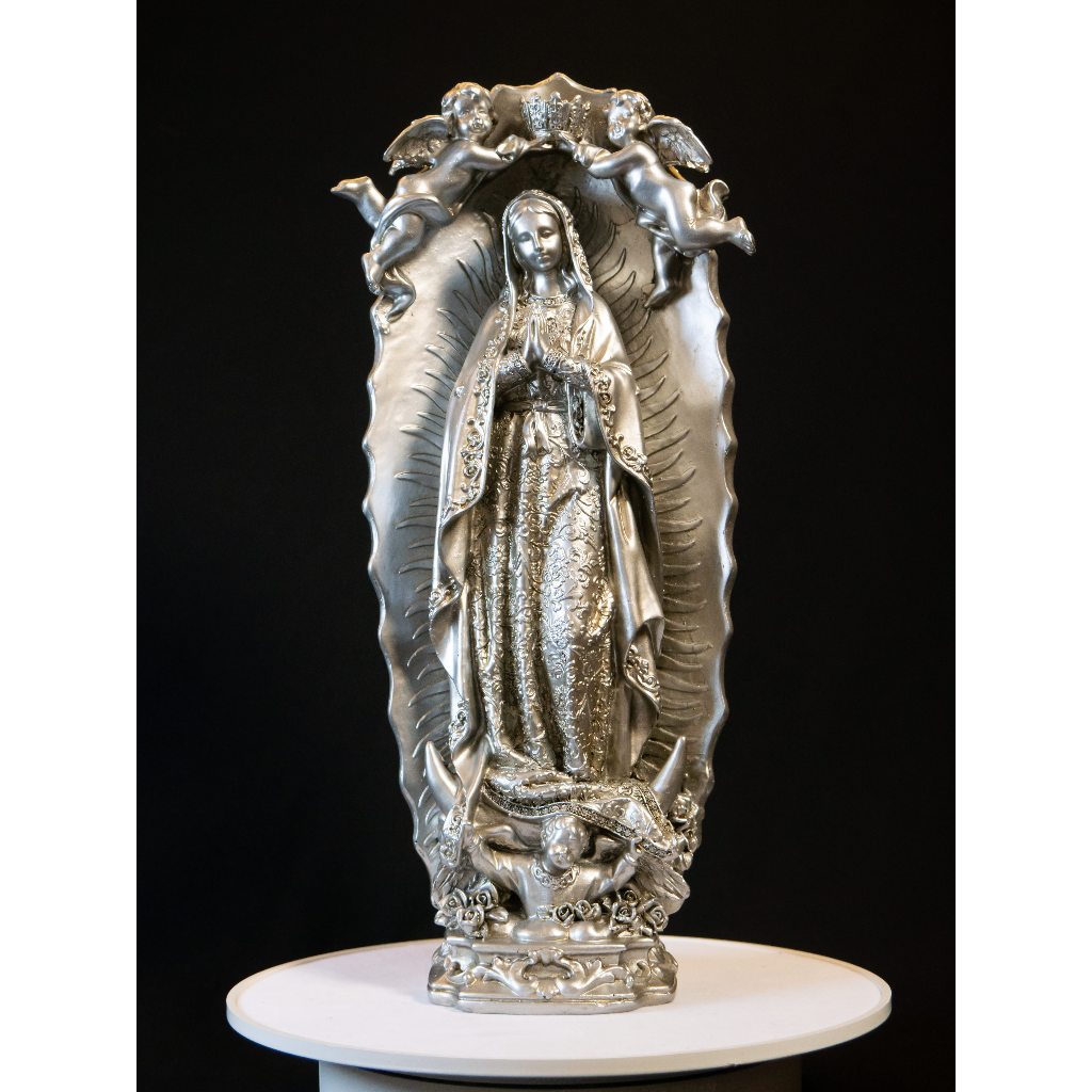 Patung Rohani Katolik Bunda Maria Guadalupe 22cm Pajangan Perlengkapan Rohani Katolik