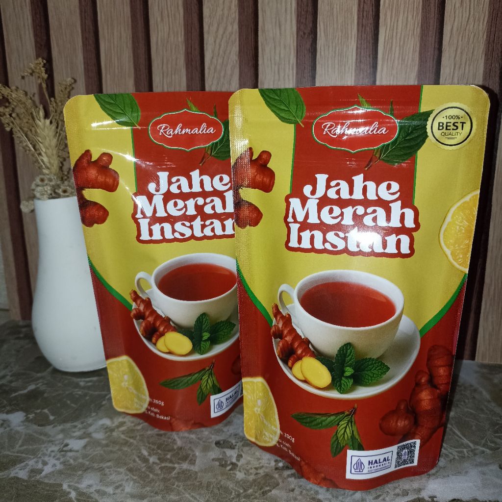 

Minuman Serbuk Jahe Merah Instan Rahmalia