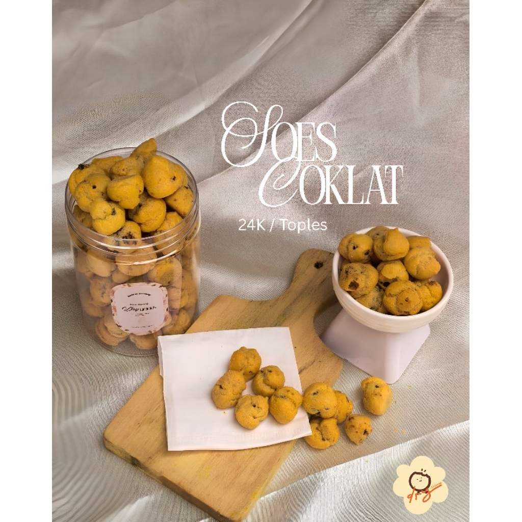 

Snack Soes Kering Isi Coklat