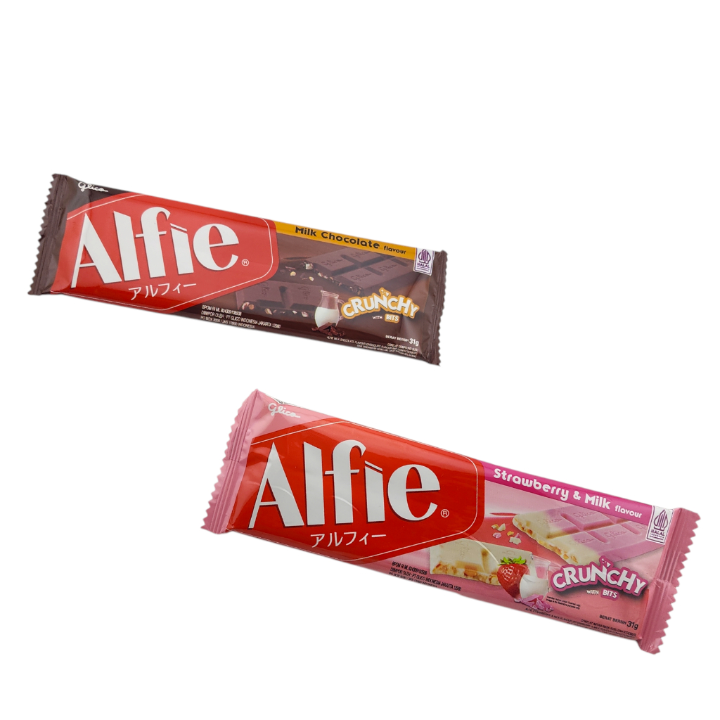 

Glico Alfie Cokelat Biskuit Crunchy - Netto 31gr