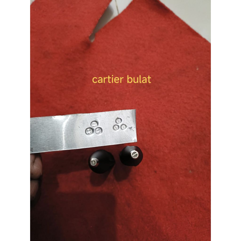 paku cartier bulat dan persegi