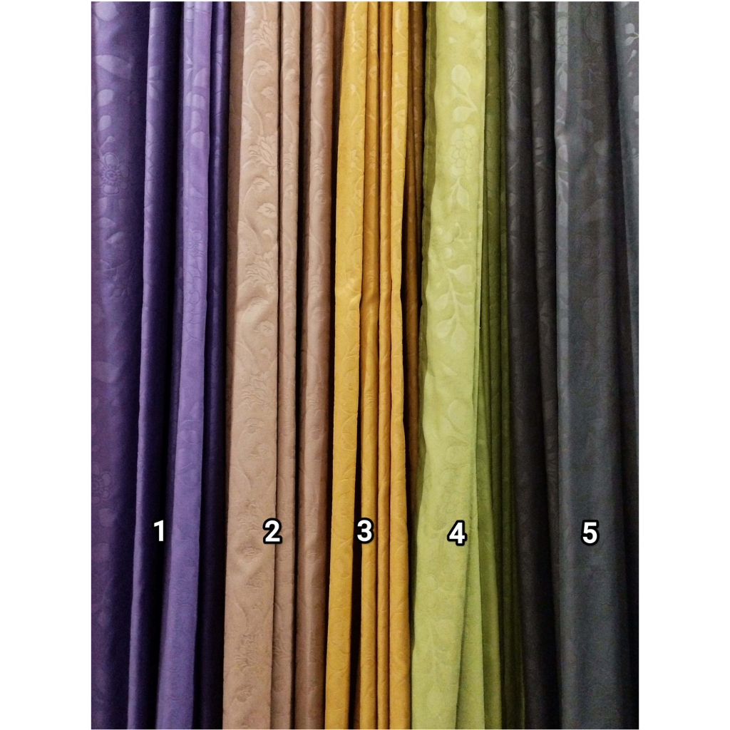 Tirai Gorden Minimalis Modern Bahan Micro – Tirai Jendela Rumah & Kantor Custom Ukuran