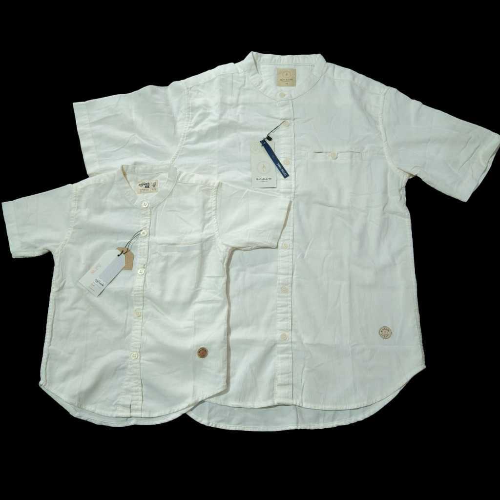 [ SAJUAK CORDUROY PREMIUM ] PUTIH KEMEJA KOKO COUPLE AYAH ANAK ORIGINAL SAJUAK