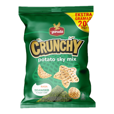 

[Belanja 25.000 Baru Bisa Diproses] Garuda Crunchy Potato Sky Mix Snack Kentang Rasa Seaweed 60gr