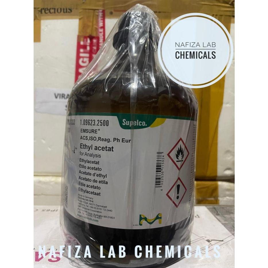 ETHYL ACETATE / ETIL ASETAT / C4H8O2 PRO ANALIS MERCK 109623 2,5L