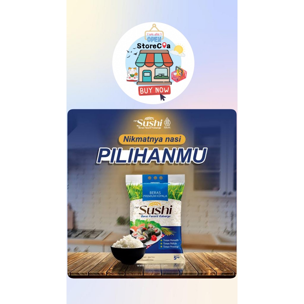 

(CARGO) BERAS SUSHI BIRU 5KG