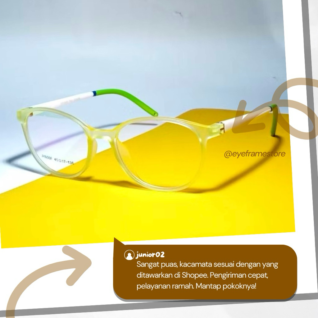 Kacamata Anak 6–9 Tahun – Photocromic, Anti Radiasi Blueray, Terima Resep Minus