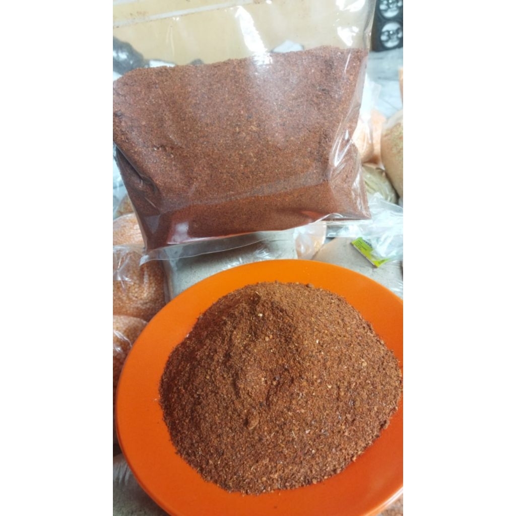 

cabe giling alus pedas gurih/bubuk cabe alus/bon cabe alus pedas gurih