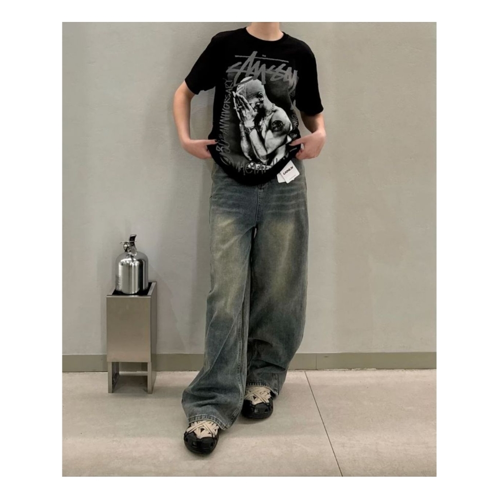 T'shirt unisex brand stussy metalhead full tag label cotton combed 16s