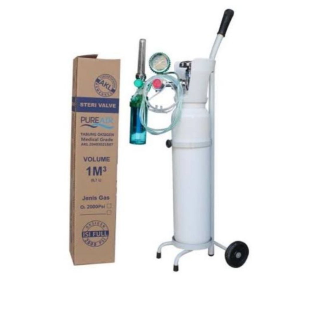 TABUNG OKSIGEN 1M³ PUREAIR 1 SET LENGKAP
