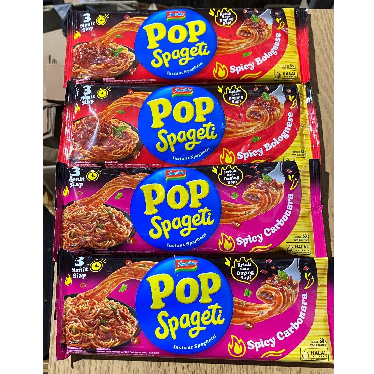 

Indomie Pop Spageti Spciy Carbonara / Spciy Bolognese 80gram