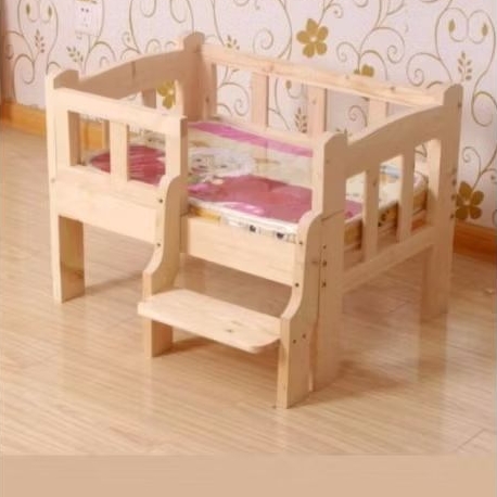 ranjang tempat tidur kucing dan anjing kayu