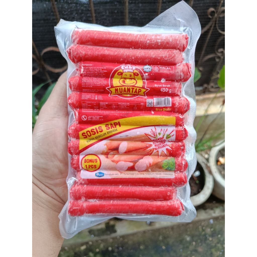 

Muantap Sosis Sapi (isi 25pcs) Kemasan 450gram