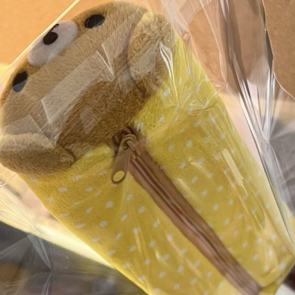 

[PREORDER] Pencil Case Rilakkuma – Cute Plush Polka Dot Pouch