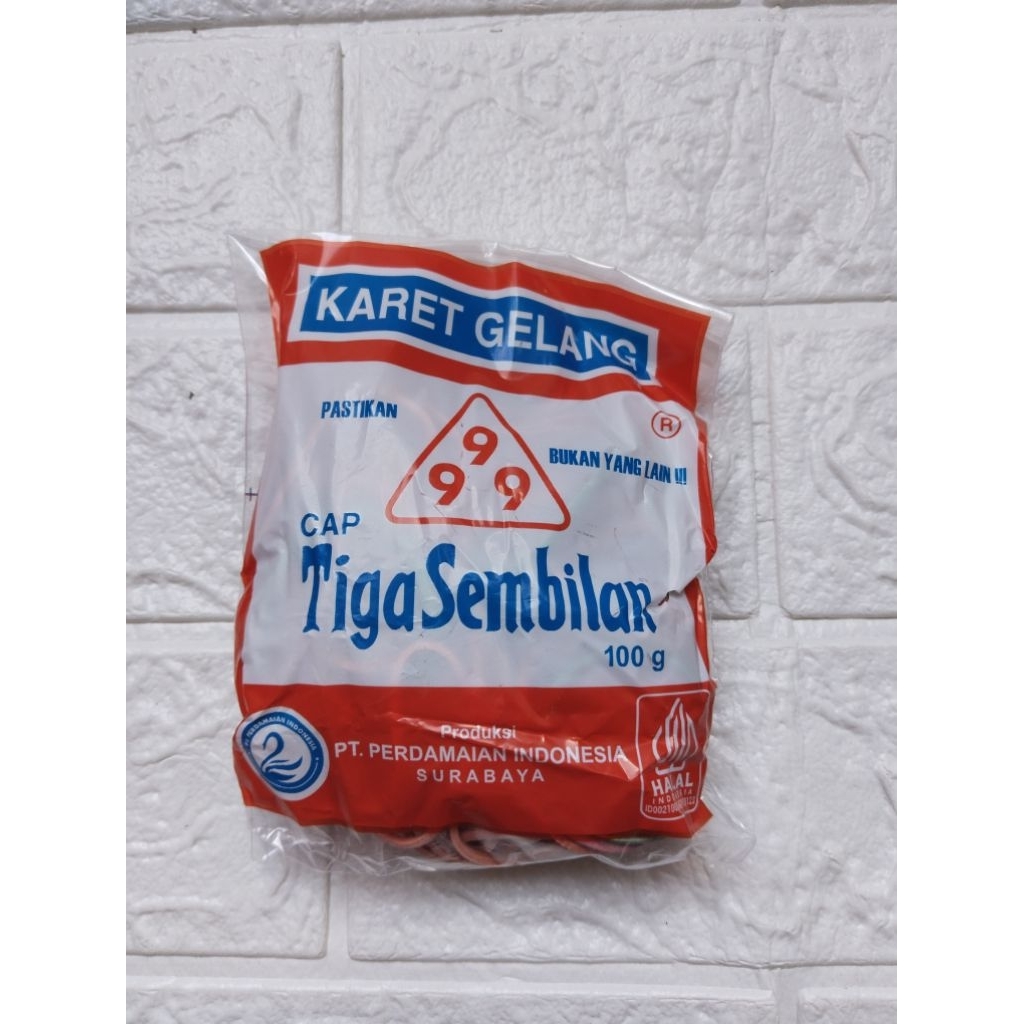 

Karet Gelang cap tiga sembilan 1pack (100gr)