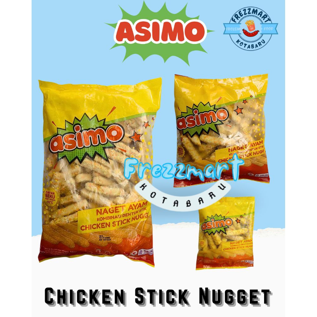 

ASIMO CHICKEN STICK NUGGET 250/500/1000 GR Frezzmart Kotabaru