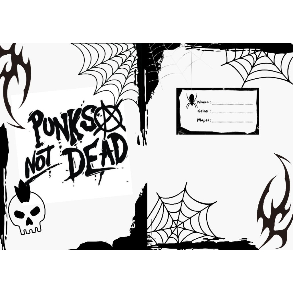 

SAMPUL BUKU ANAK PUNK | 10 lembar