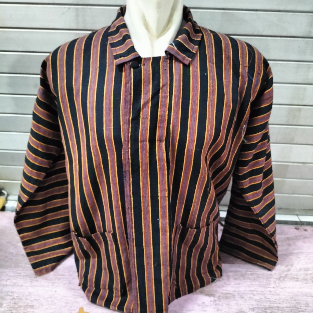 Baju Adat  Lurik Tradisional Jawa Dewasa Pakaian Karnaval Dewasa