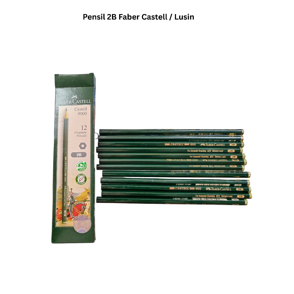 

Pensil Faber Castell 2B (12 Pcs) Pensil Ujian - Per Lusin
