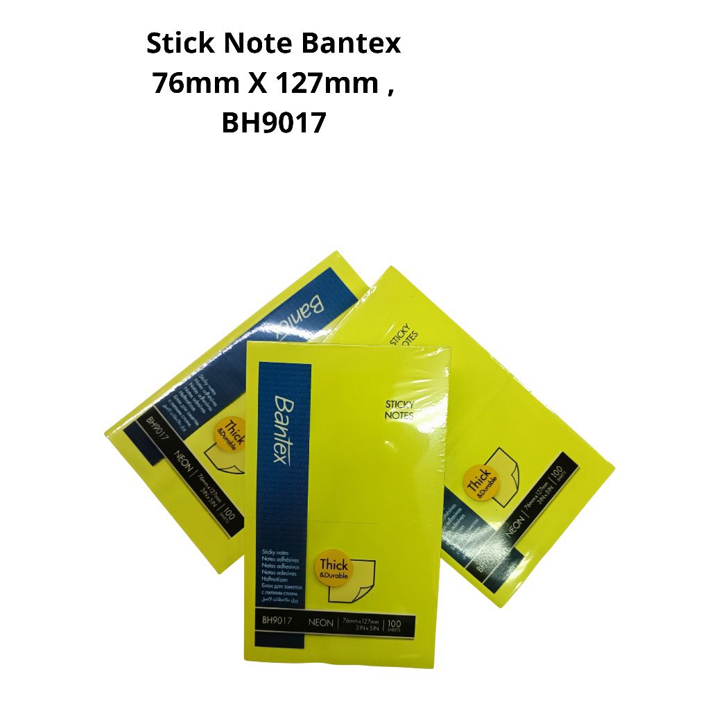 

Stick Note Bantex Thick & Durable BH9020, BH9019, BH9018, BH9017