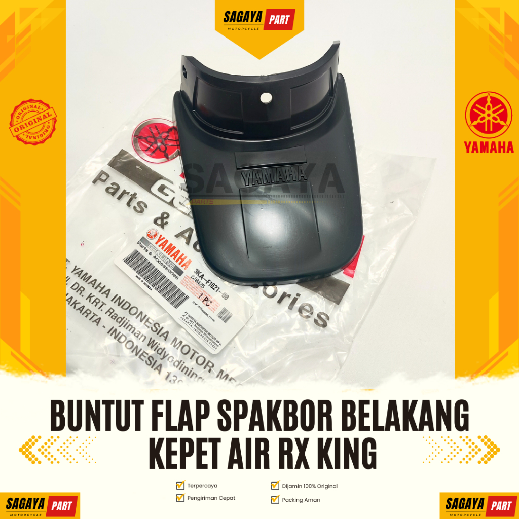 Flap Spakbor Karet Lumpur Kepet Buntut Slebor Belakang Yamaha RXK RX King RXS Special YT-115 YT115 /
