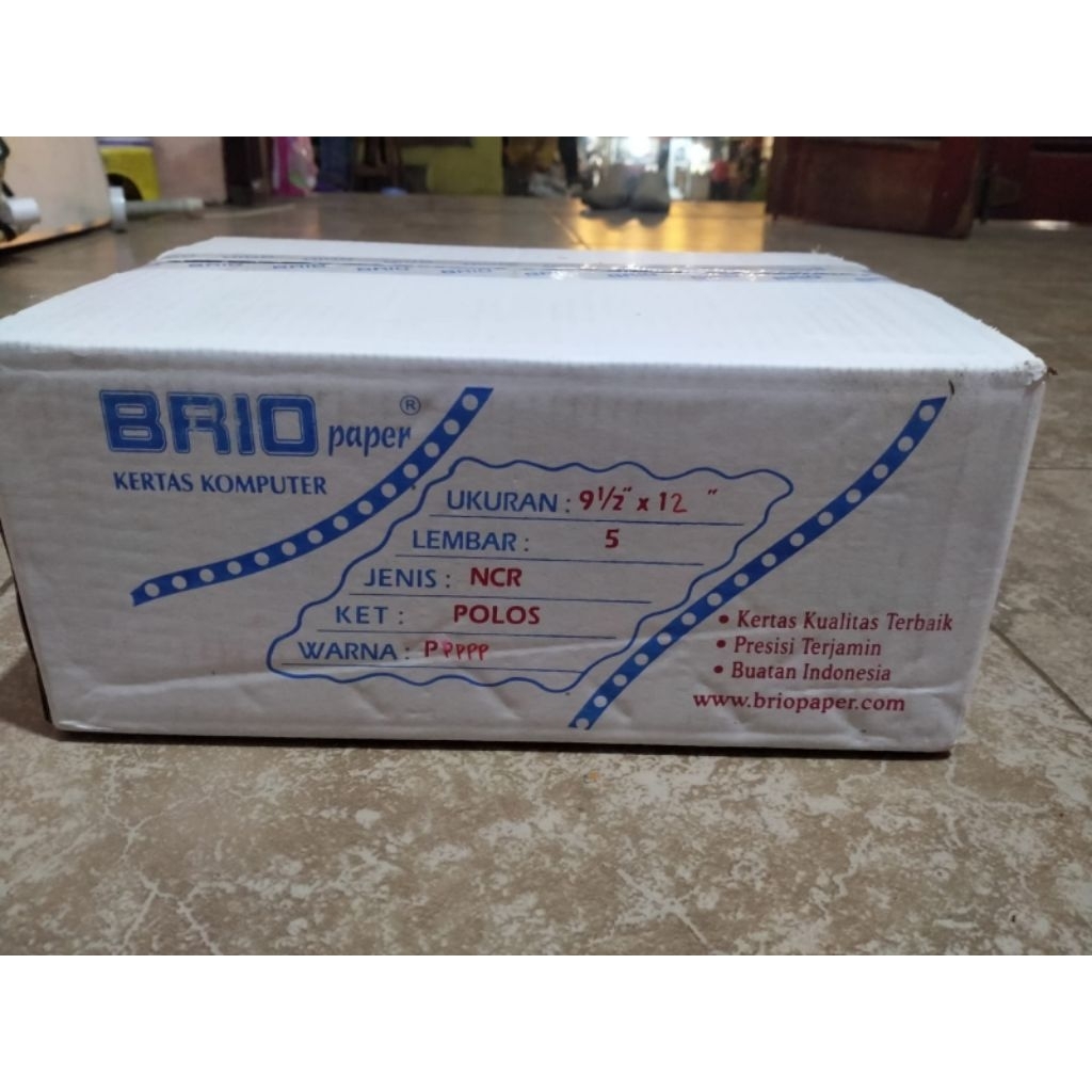 

Brio Paper Continuous 9½ x 12 inch 5 ply Putih semua