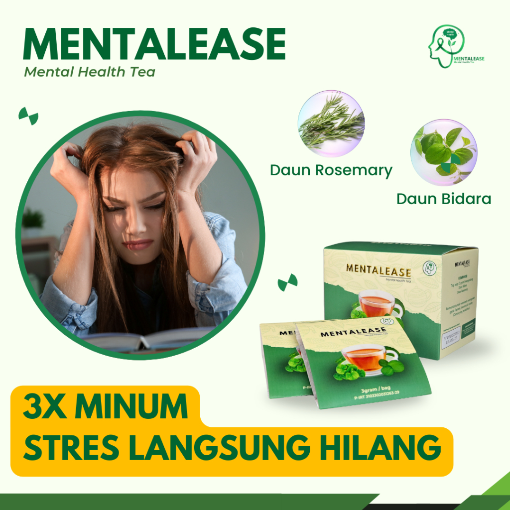 

Teh Anti Stres dan Depresi Paling Ampuh - MENTALEASE Obat Teh Herbal Kesehatan Mental