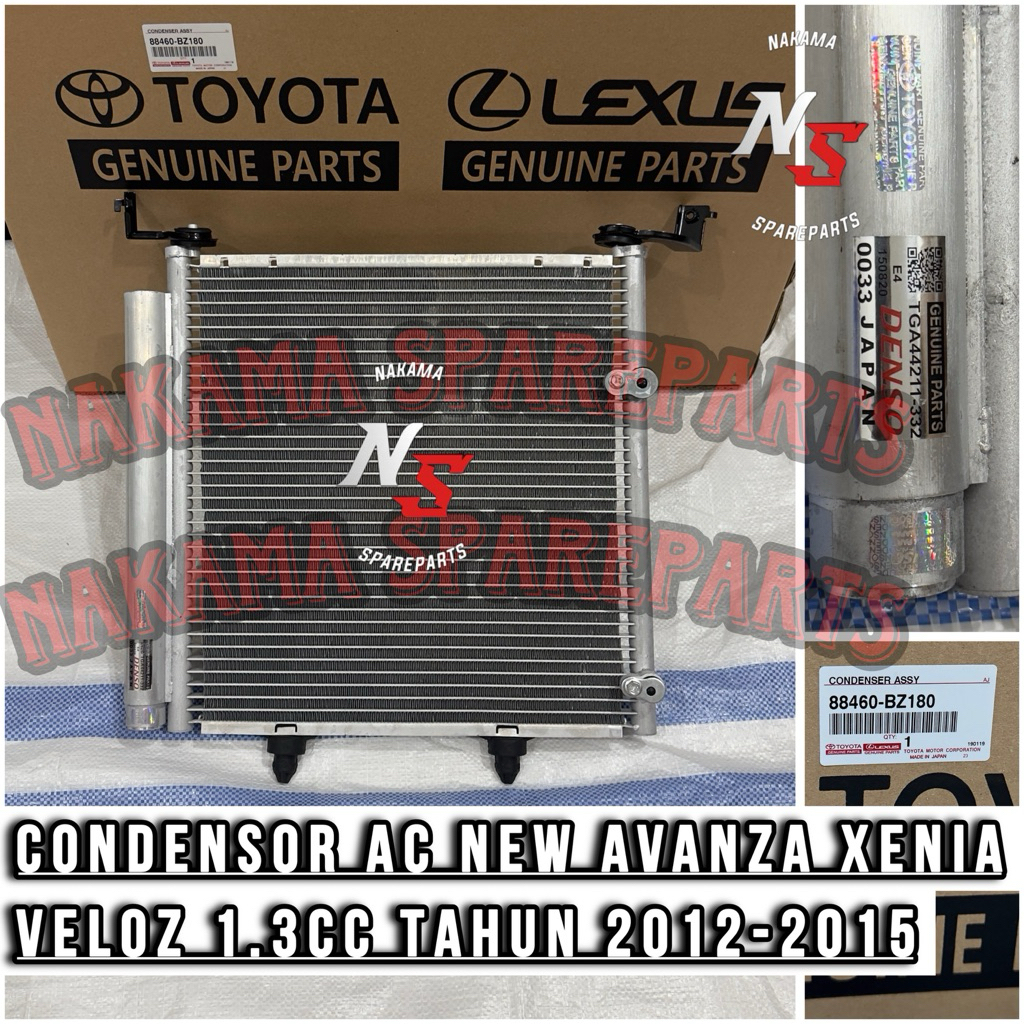 CONDENSOR AC KONDENSOR AC NEW AVANZA XENIA VELOZ 1.3cc 2012 - 2015 ORIGINAL DENSO