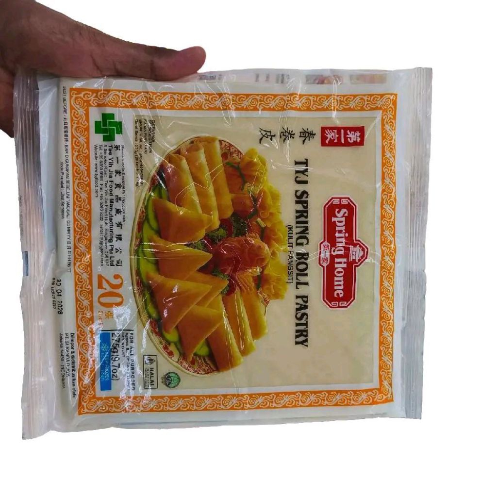 

spring home Tyj spring roll pastry kulit pangsit isi 20 0 sheet