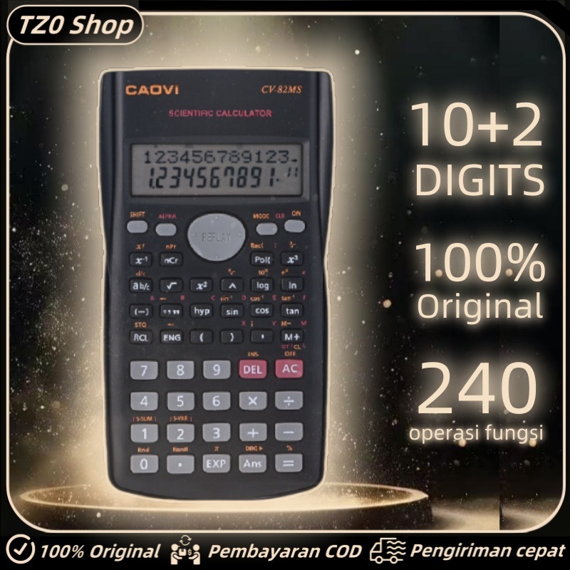 

Original CVOAI Kalkulator Scientific ilmiah Calculator Scientific 240 Fungsi perlengkapan sekolah Dari sekolah dasar hingga universitas