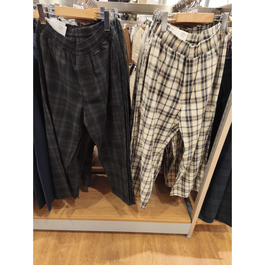 SALE UNIQLO PRIA CELANA FLANNEL ANKLE RILEKS JASTIP {jasa titip}