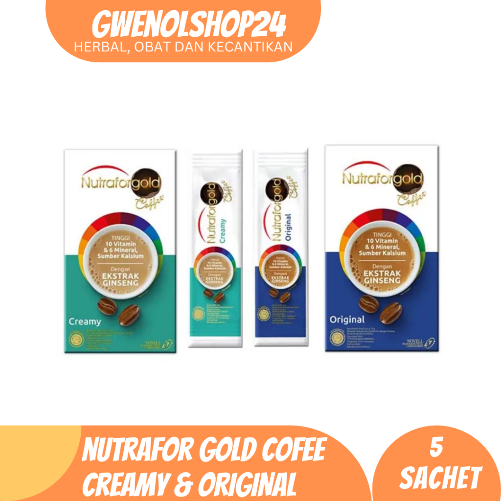 

Novell Nutrafor Gold Coffe Extrak Ginseng 5 Sachet Tinggi Vitamin & Mineral