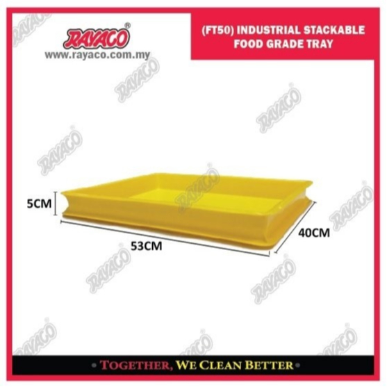 Nampan Kue Plastik Food Grade Bertumpuk Warna Kuning / Nampan Roti Kuning / Nampan Makanan / Penutup