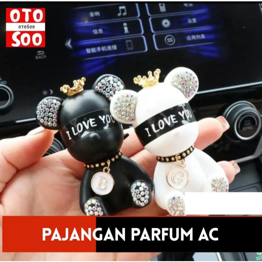 Otosoo Pajangan Parfum Dashboard bear- Pikachu Style- Pajangan Dashboard unik- Parfum mobil