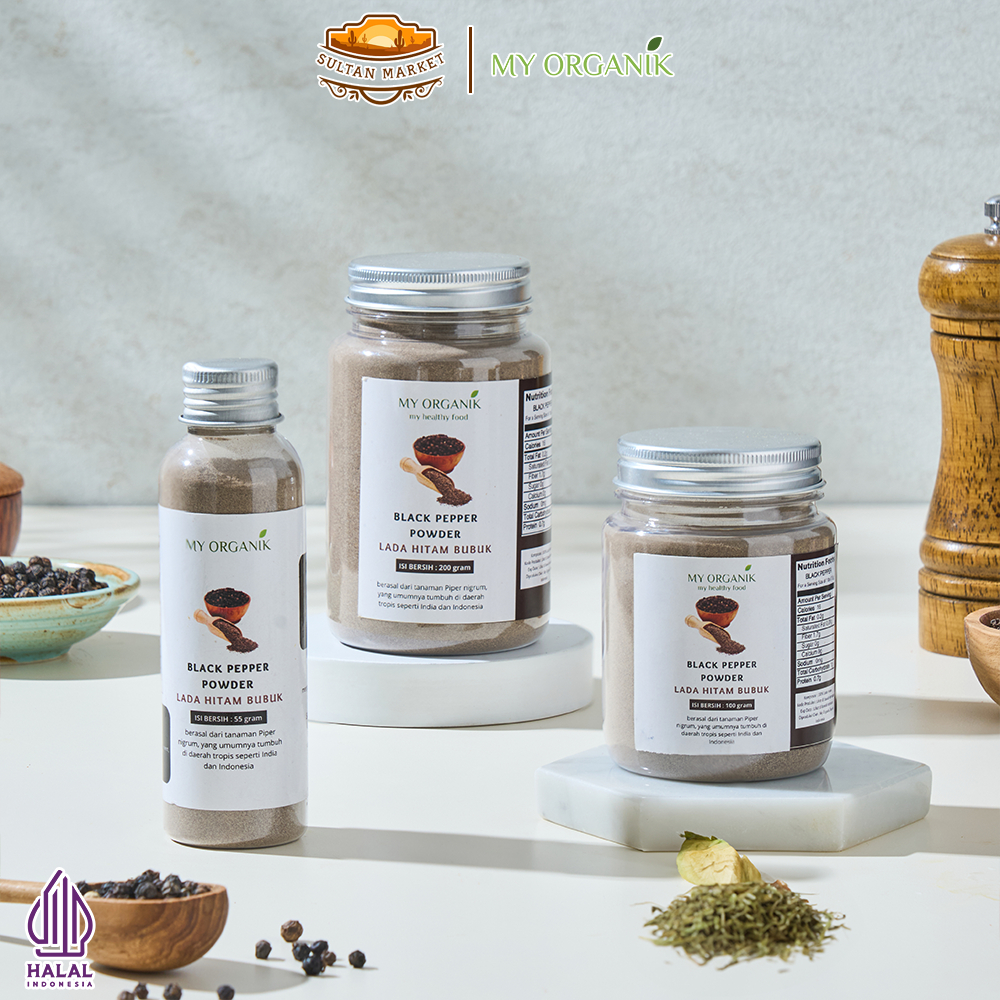 

My Organik Lada Hitam Bubuk Botol Black Pepper Powder Premium Quality Merica Bubuk Bumbu Dapur