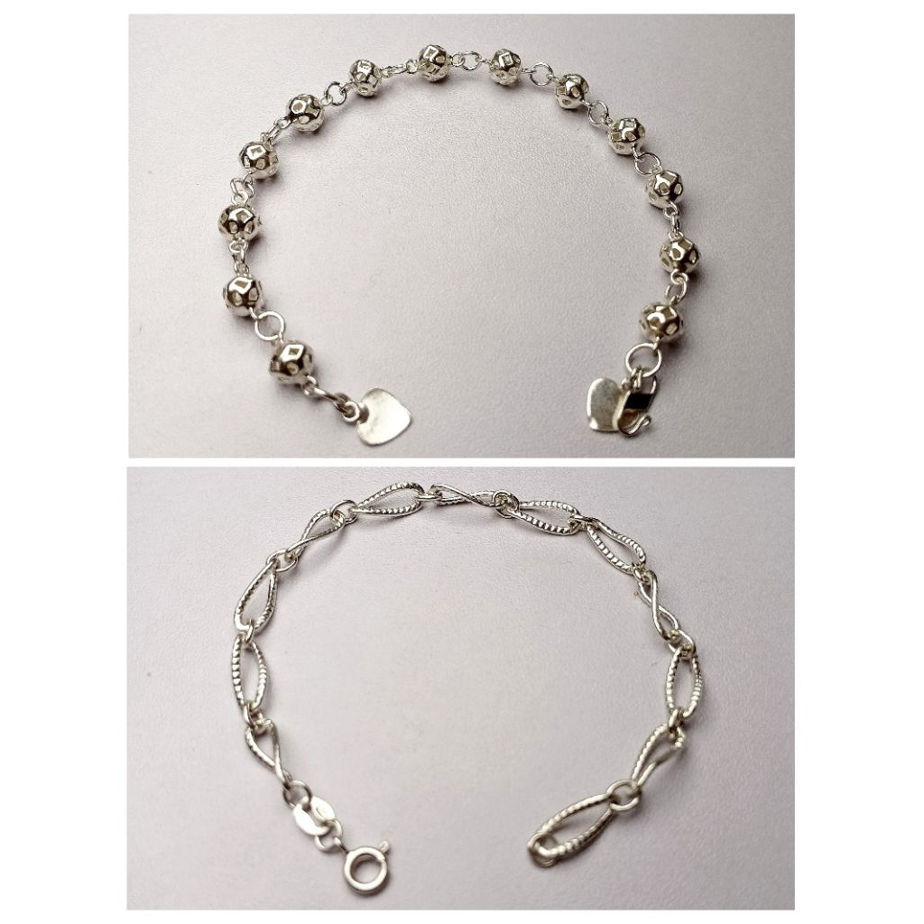 Gelang Perak Terbaru/Gelang Rantai Susun Oval/Gelang Rantai Bola/Gelang Perak Asli 925/Gelang Wanita